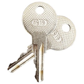 Golf Cart King EZGO (1982-Up) Golf Cart Accessory Ignition Key (2), Silver, Right Handed