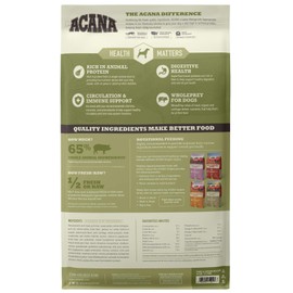 Acana Singles Limited Ingredient Dry Dog Food, Grain Free, High Protein, Pork & Squash, 25lb