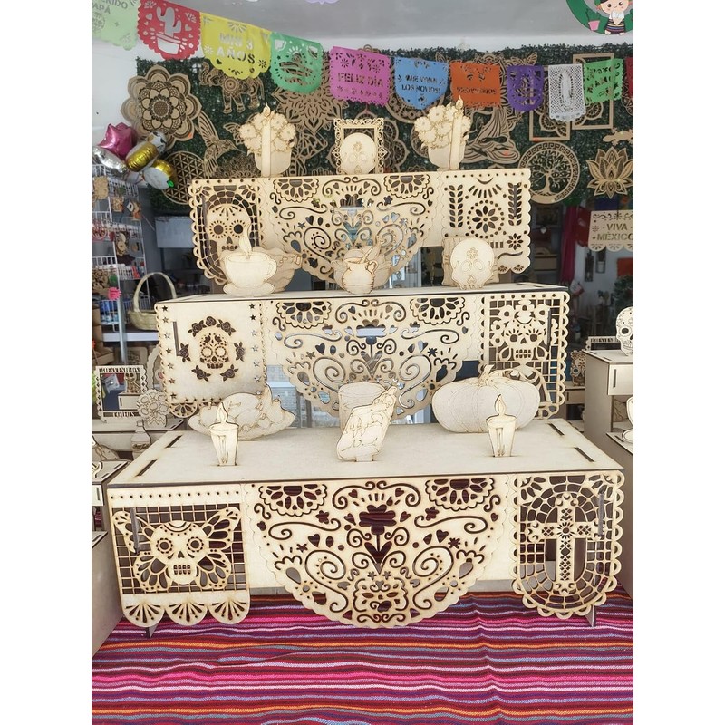 Altar Ofrenda Día De Muertos 4.5mm Gde, Día de Muertos,