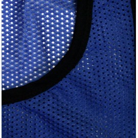Bluedot Trading Adult Nylon Mesh Scrimmage Pinnies Training Vest for Team Practice for All Kinds of Sports Soccer, Lacrosse, Football, Basketball, Blue, 1 Pack