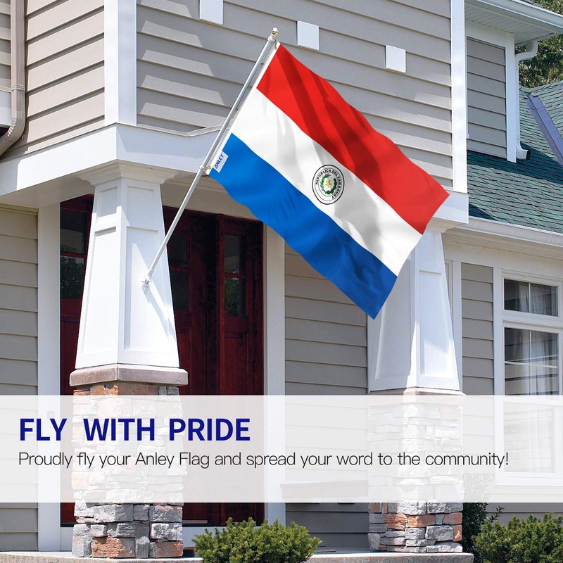 Anley Fly Breeze 3x5 Feet Paraguay Flag - Vivid Color