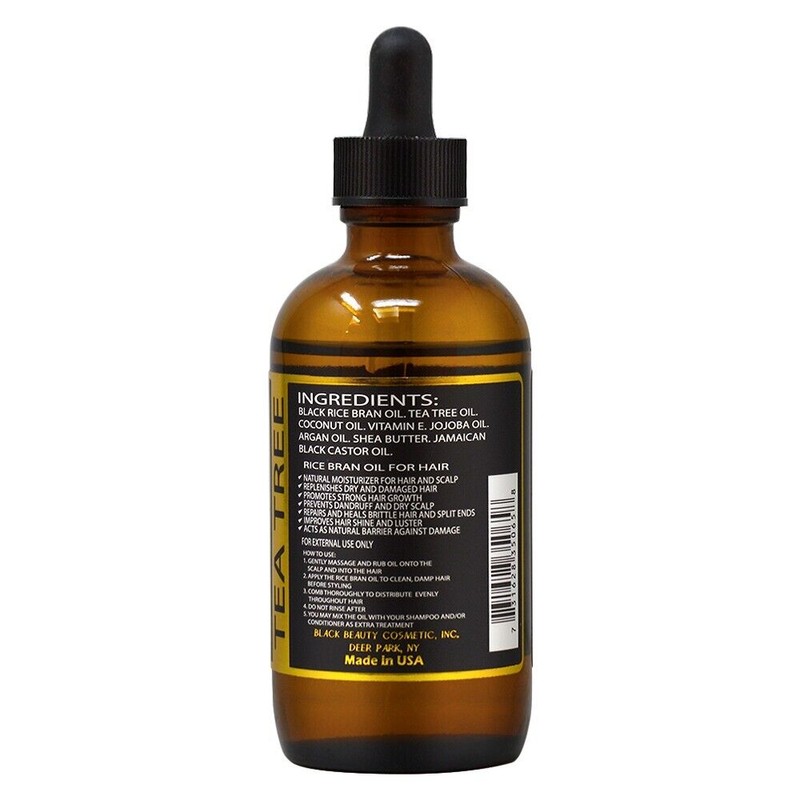 Jamaican Wild Black Rice Tea Tree Oil 4oz w/Free Nail