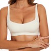 Seamless Bralette for Women Comfort No Show Square Neck Stretch