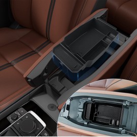 BIXUAN CX50 Accessories 2023-2025 CX 50 Center Console Organizer Tray Compatible with Mazda CX-50 Hybrid 2025 SUV Armrest Box CX 50 2.5 S 2024 Console Tray Armrest Organizer Storage Box Coin Holder