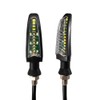 APEBAZY Motorcycle Two-Tone Indicator Happy Turn Signal Light Motorcycle Beach