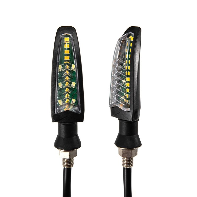 APEBAZY Motorcycle Two-Tone Indicator Happy Turn Signal Light Motorcycle Beach
