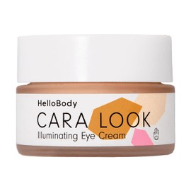 HelloBody Cara Look Eye Cream - Awake Look & Moisturiser - Reduces Dark Circles - Eye Cream with Avocado Oil, Cocoa Butter & Ceramide - 99.5% Natural Ingredients