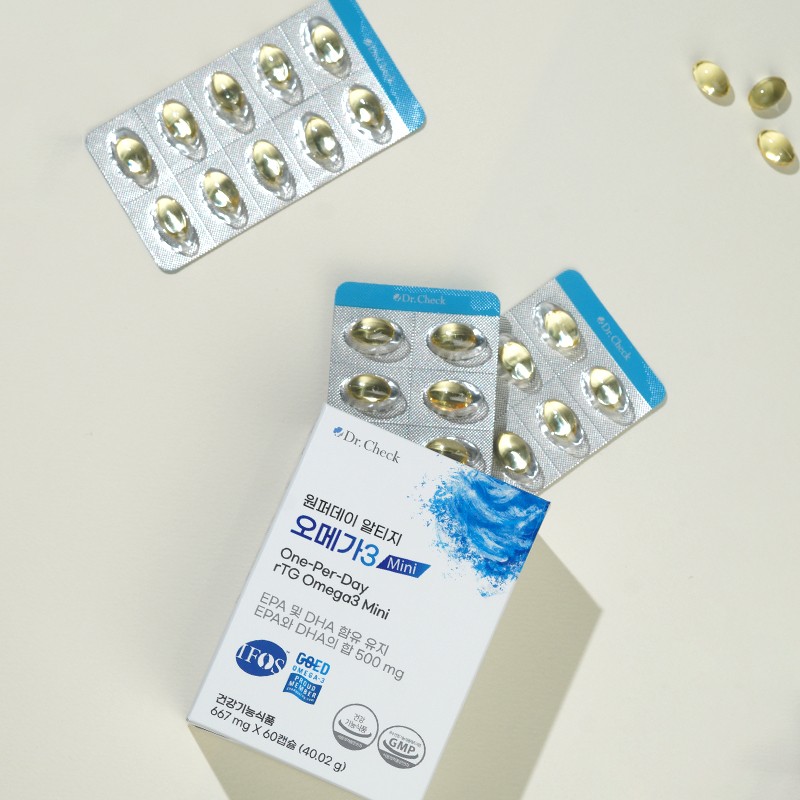 Self-produced products Dr. Check One Purday Altige Omega 3 Mini