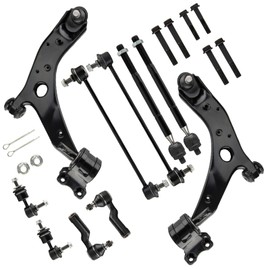 MARSFLUX 10PCS Front Lower Control Arm Suspension Kit Replacement For 2004-2009 MAZDA 3, 2009 MAZDA 3 Sport, 2006-2015 MAZDA Replace K620040 K620041 K80235 K80867 ES800025 ES800026 EV800024