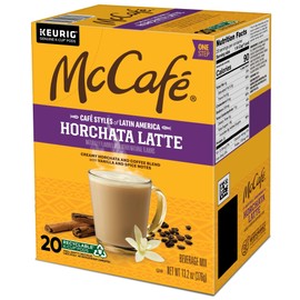McCafe Cafe Styles of Latin America Horchata Latte, Keurig Single Serve K-Cup Coffee Pods, 20 Count (Pack of 1)