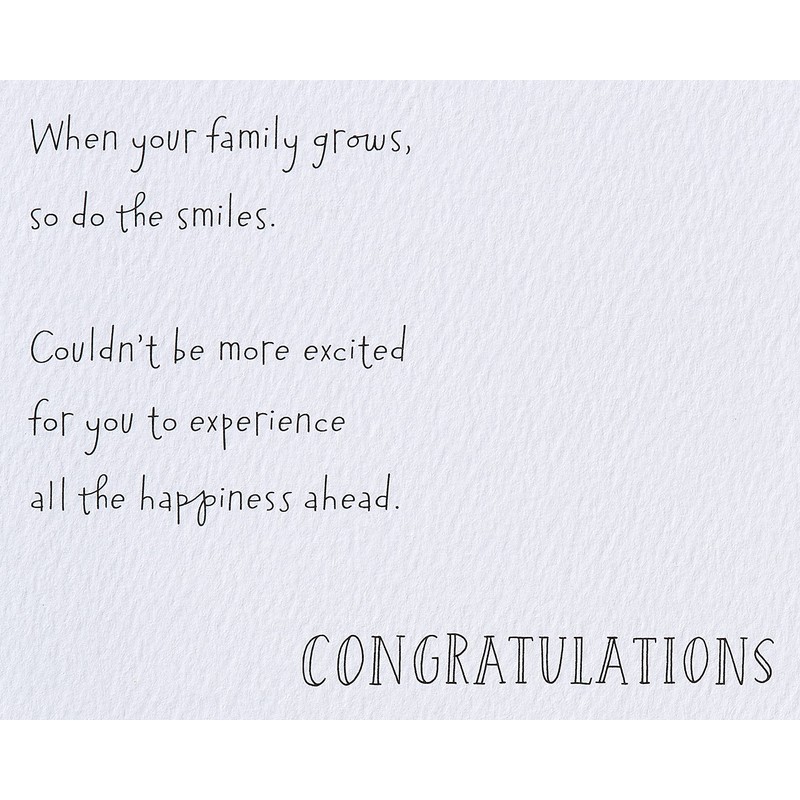 American Greetings Baby Shower Card (Smiles Grow)
