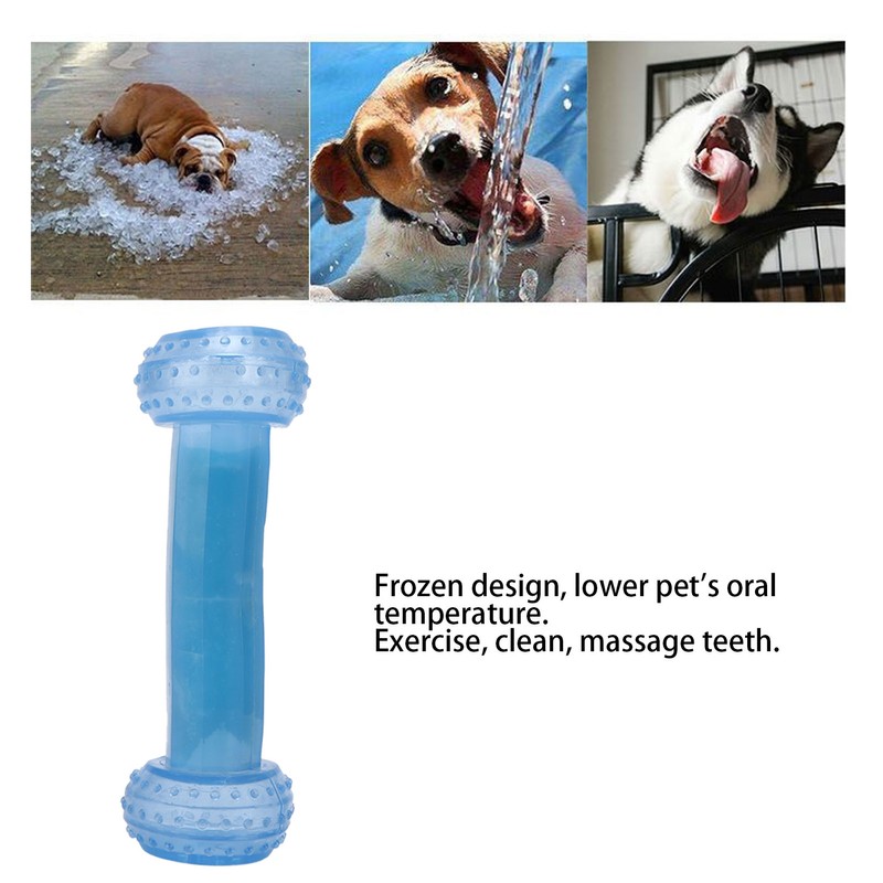 Pet Cooling Chew Toy BiteResistant TPR Pet Teething Toys Cooling