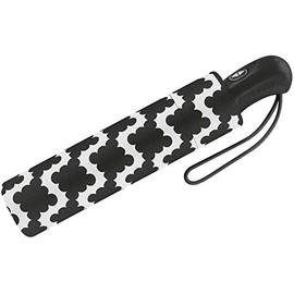 Esprit Easymatic Light Flower Rain Pocket Umbrella, black