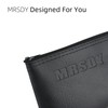 MRSDY Microphone Bag, Black Zipper Pouch Fits for Wired, Wireless