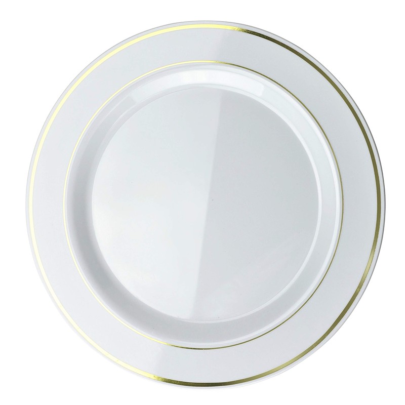 " OCCASIONS" 40 Plates Pack, Heavyweight Disposable Wedding Party Plastic
