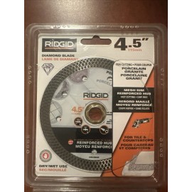 RIDGID 4.5-inch Continuous Rim Diamond Blade with Mesh Rim Brand New Sealed