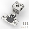 Furniware 50 Pieces 1-1/4 inch Overlay Soft Close Cabinet Hinges
