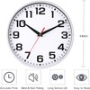 Rulart Wall Clock Battery Operated Bedroom - Modern Kitchen Small