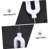 LALAFINA U Shape 3.5mm Headphone Splitter Adapter Mic Converter Stereo