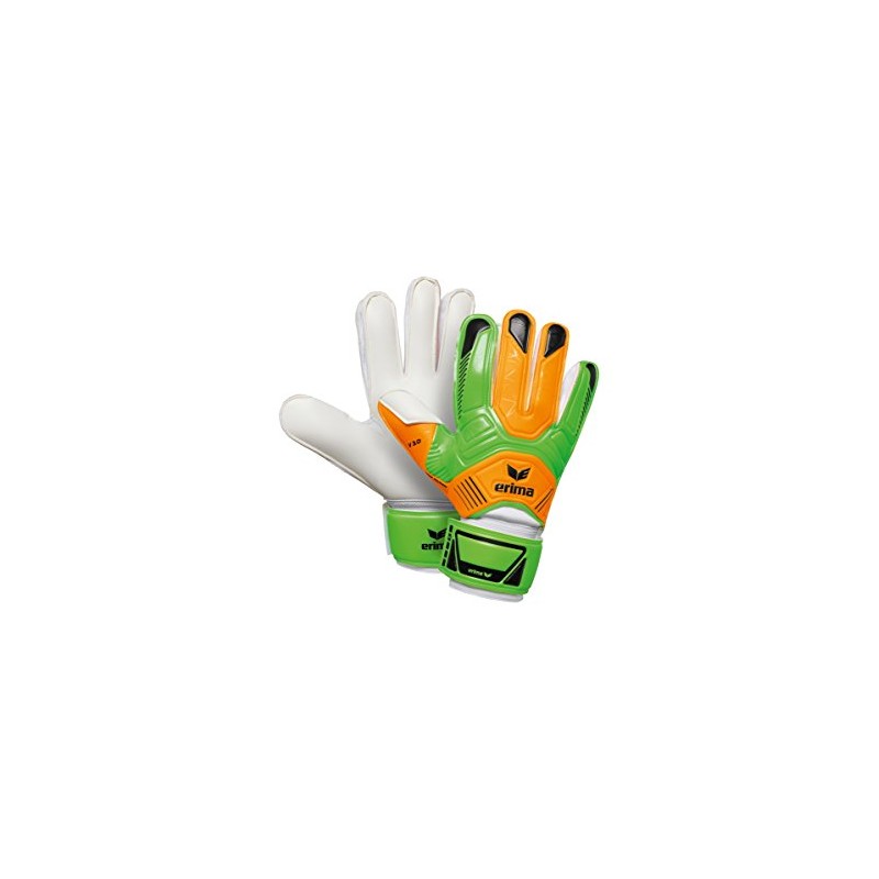 Erima Unisex's Premier Training 3.0 Goalkeeper Gloves, Green/Fluo Yellow, Size