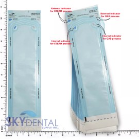Sky Choice 200 -  2.75 " x 10 " Dental Medical Self Seal Pouch Sterilization Bag Pouches