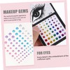 Baluue 6sheets Stickers Face Gems for Festivals Acrylic Jewels for