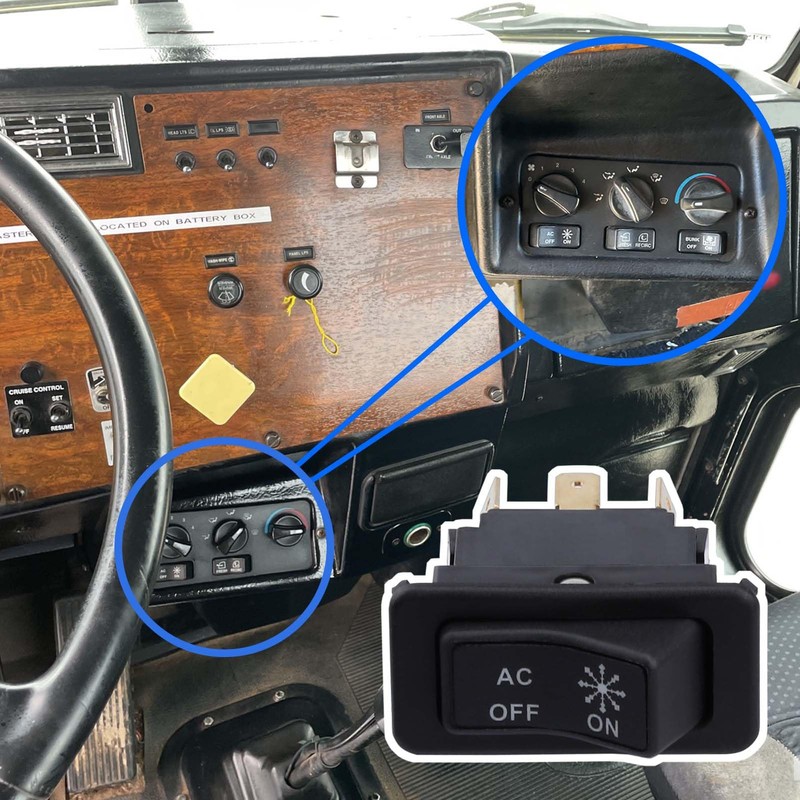 GYUPTRK Air Condition Rocker Switch Fit for Peterbilt 335 355