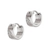 Emporio Armani EGS3165040 Men's Silver Stainless Steel Earring, Stainless Steel,