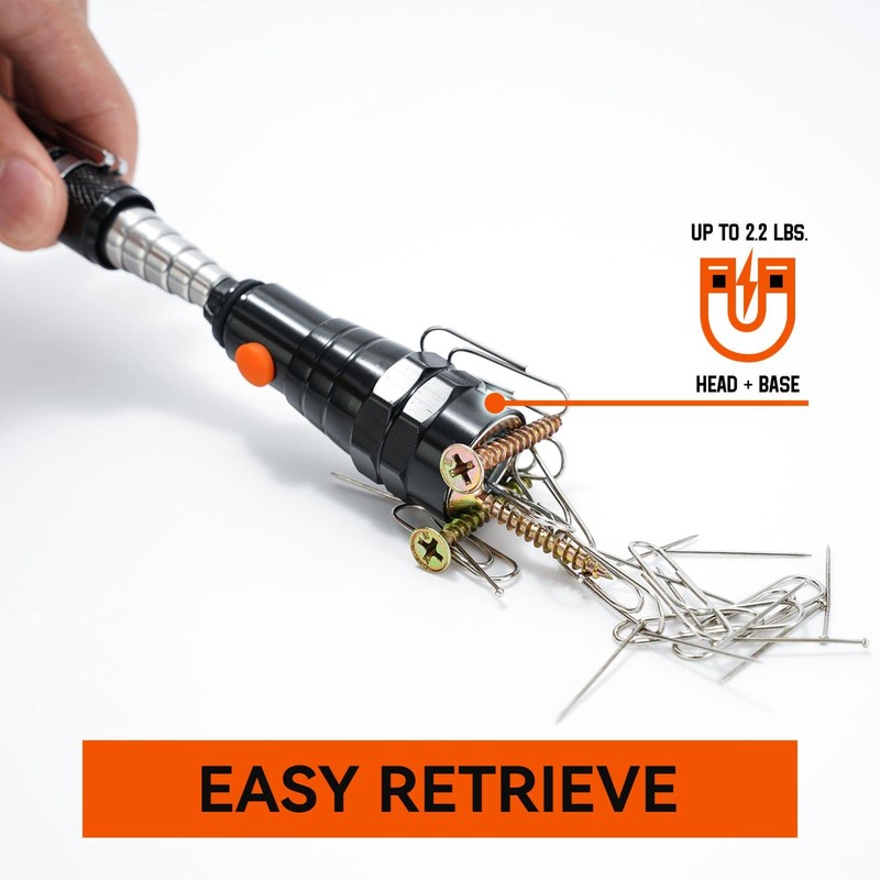 VIBELITE Gifts for Dad, Magnetic Pickup Tool with LED, Telescoping