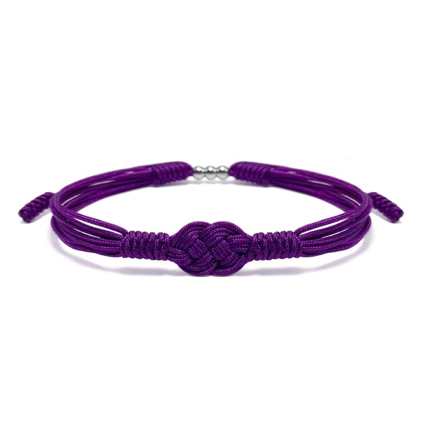 HARACRAFT Violet Infinity Protection Bracelet, Purple Bracelet, Forever Lucky and