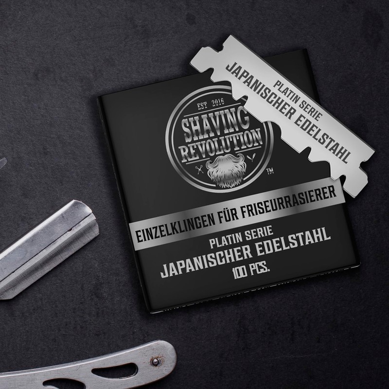 Shaving Revolution 100 x Razor Blades - Barber Razor Blades
