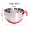 KUNANG Stainless Steel Mixing Bowls, non slip silicone base bowls