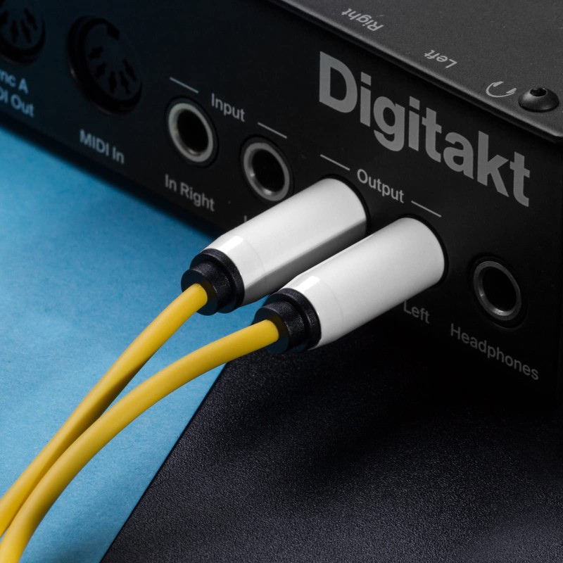 MyVolts Candycord audio cable, straight mini jack to 2 x