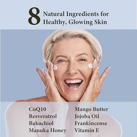 Bálsamo de sargo batido y miel para cara y cuerpo – Miel de Manuka y hierba alimentada con hierba – Crema antiarrugas y antienvejecimiento – Cebo de Res – Fabricado en Estados Unidos – Con incienso – 3 oz