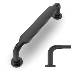 Amerdeco 10 Pack Matte Black Cabinet Pulls 3 Inch(76mm) Hole Centers Kitchen Cabinet Handles Solid Zinc Alloy Cabinet Hardware Drawer Pulls ZH0051……