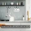 Pack of 10 Cup Holder Hooks Under Cupboard, 85 mm