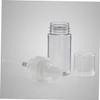 LABRIMP 10pcs Transparent Refillable Sparkling Bottles Makeup Pump Dispenser for