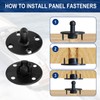 25Pcs BeauClip Fasteners for Panels, Panel Mounting Clips Ship Panel