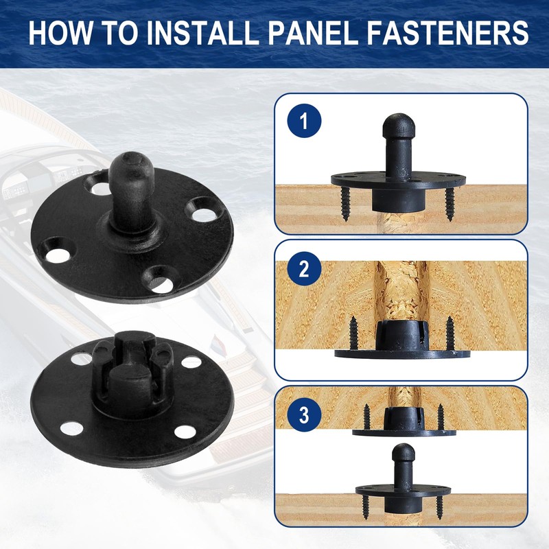 25Pcs BeauClip Fasteners for Panels, Panel Mounting Clips Ship Panel