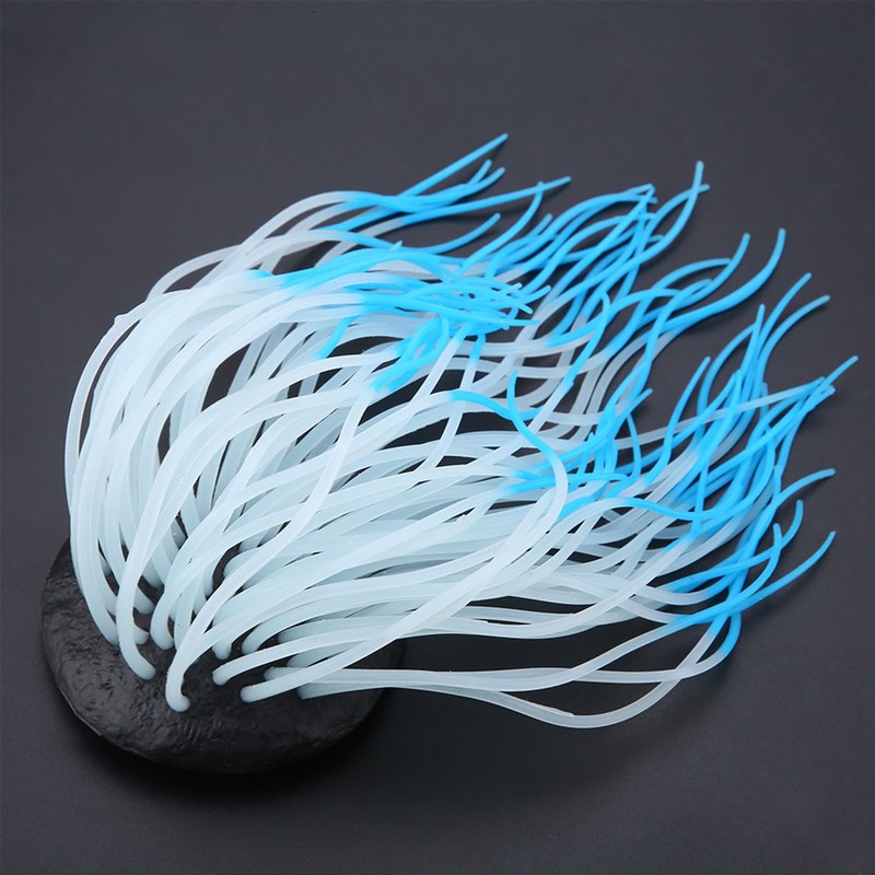 Simulation Artificial Silicone Sea Anemone Coral Ornament for Aquarium Fish