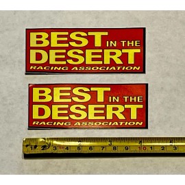Unbranded 2 BEST IN THE DESERT RACING Contingency decals stickers offroad utv moto trophy