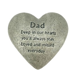 Gerson Dad Loved and Missed Everyday Cement Memorial Stone, 6 Inch