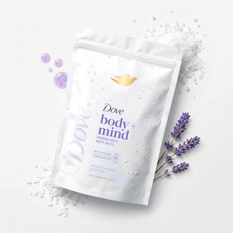 Dove Body + Mind French Lavender Bath Salts 400 g