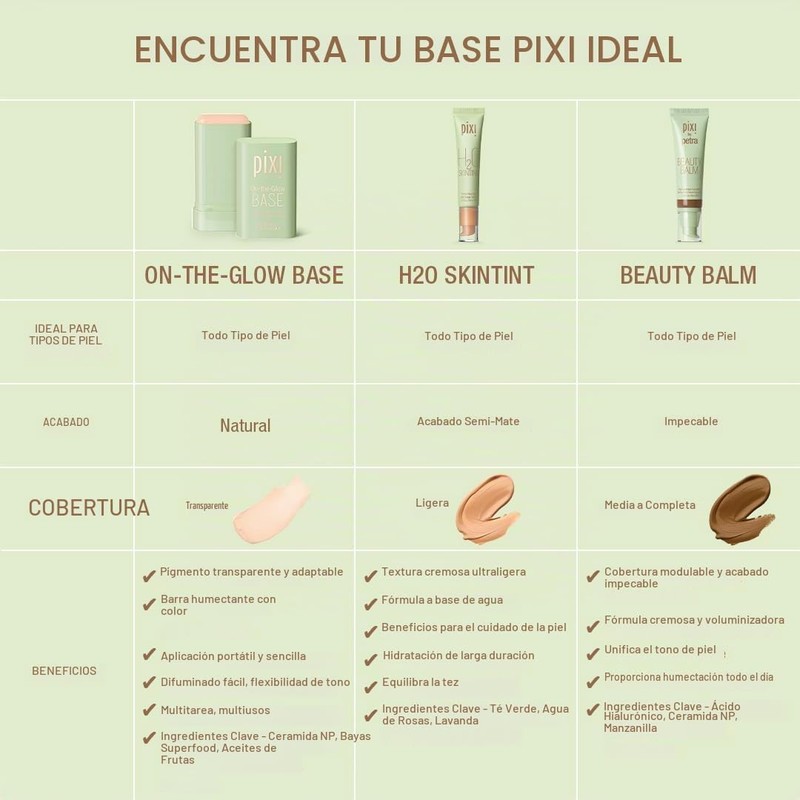 Pixi Beauty On-the-glow Base Humectante en Barra, Tono Fair, 19g