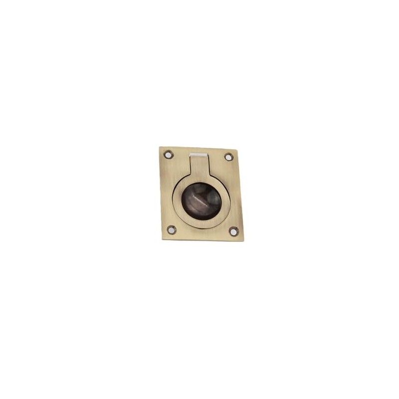 Infinity Decor Solid Brass Flush Ring Pull Handle Hatch 60mm