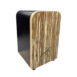 GECKO Cajon Drum GL40BK – 19-Inch Percussion Box with Detachable Snare System, Rich Bass Sound, Birch & Solid Wood Body, Adjustable Tone, Portable Hand Drum for Beginners & Professionals