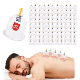 Vavacup [100 Pack] Bulk Hijama Cups for Cupping - B1 B2 B3 B4 B5 B6 B7 U4 U5 - B4 (51 mm / 2.01 in) - Wholesale Professional Cupping Therapy Set