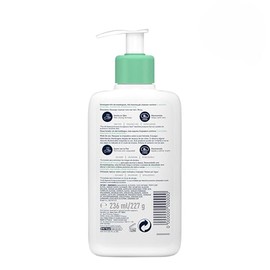 CeraVe Gel Limpiador Espumoso Diario para Uso de Día o Noche, para Piel Mixta, Grasa o con Acné, Anti Puntos Negros, Hipoalergénico y Libre de Paraben