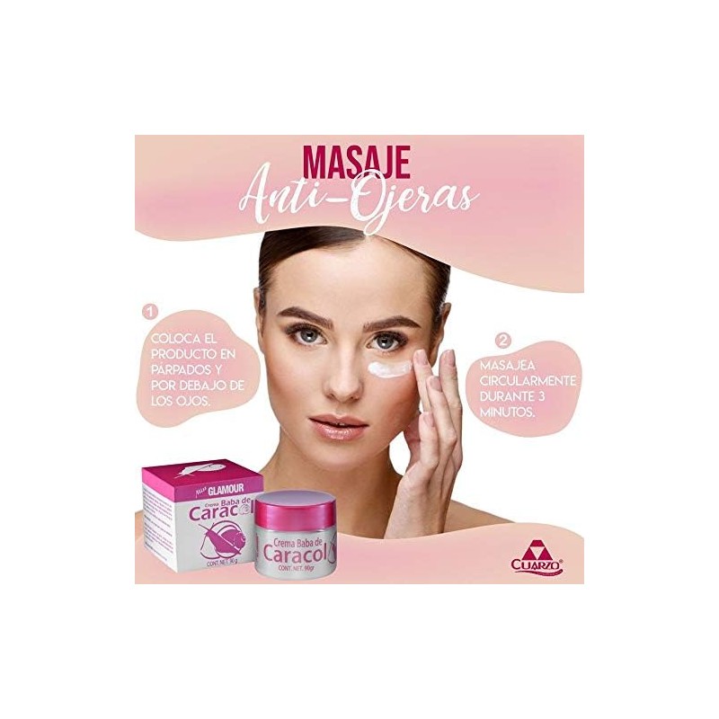 Crema de Baba de Caracol Miss Glamour 90G Antiarrugas y