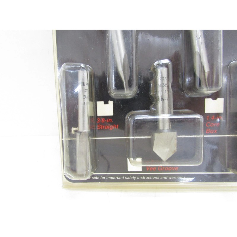 Craftsman NOS! CRAFTSMAN TOOLS 5-pc. SIGN /SURFACE ROUTER BIT SET,